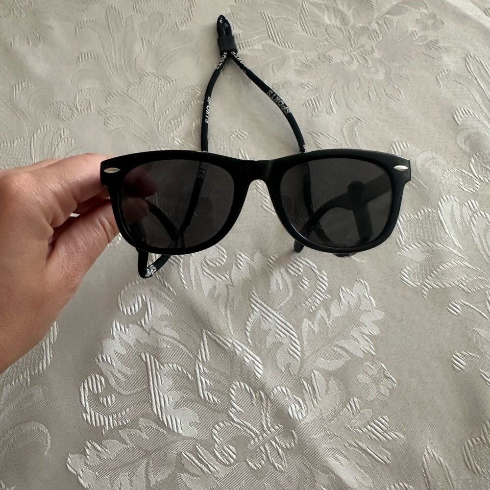 Black Sunglasses with Strap
